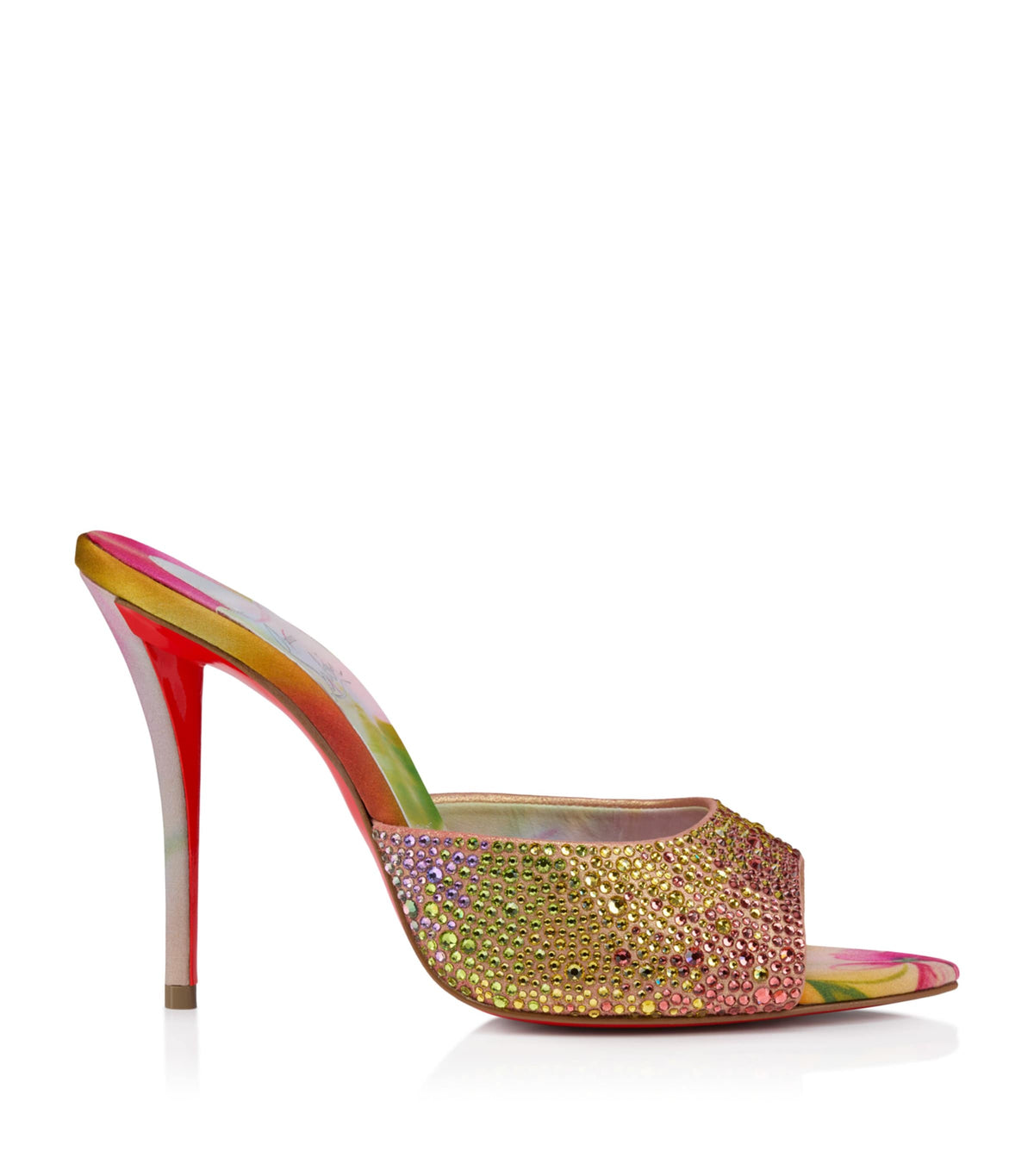 Christian Louboutin Miss Z Mule Botanica Strass Mules 100