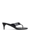 Alaïa Croc-Embossed Leather Thong Mules 55