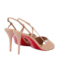 Christian Louboutin Miss Z 80 Patent Leather Pump - Nude/Beige