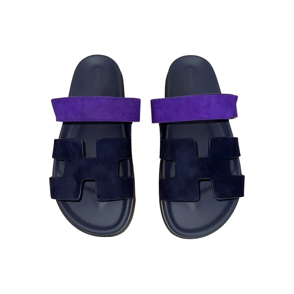 Hermès Chypre Sandal - Navy and Purple