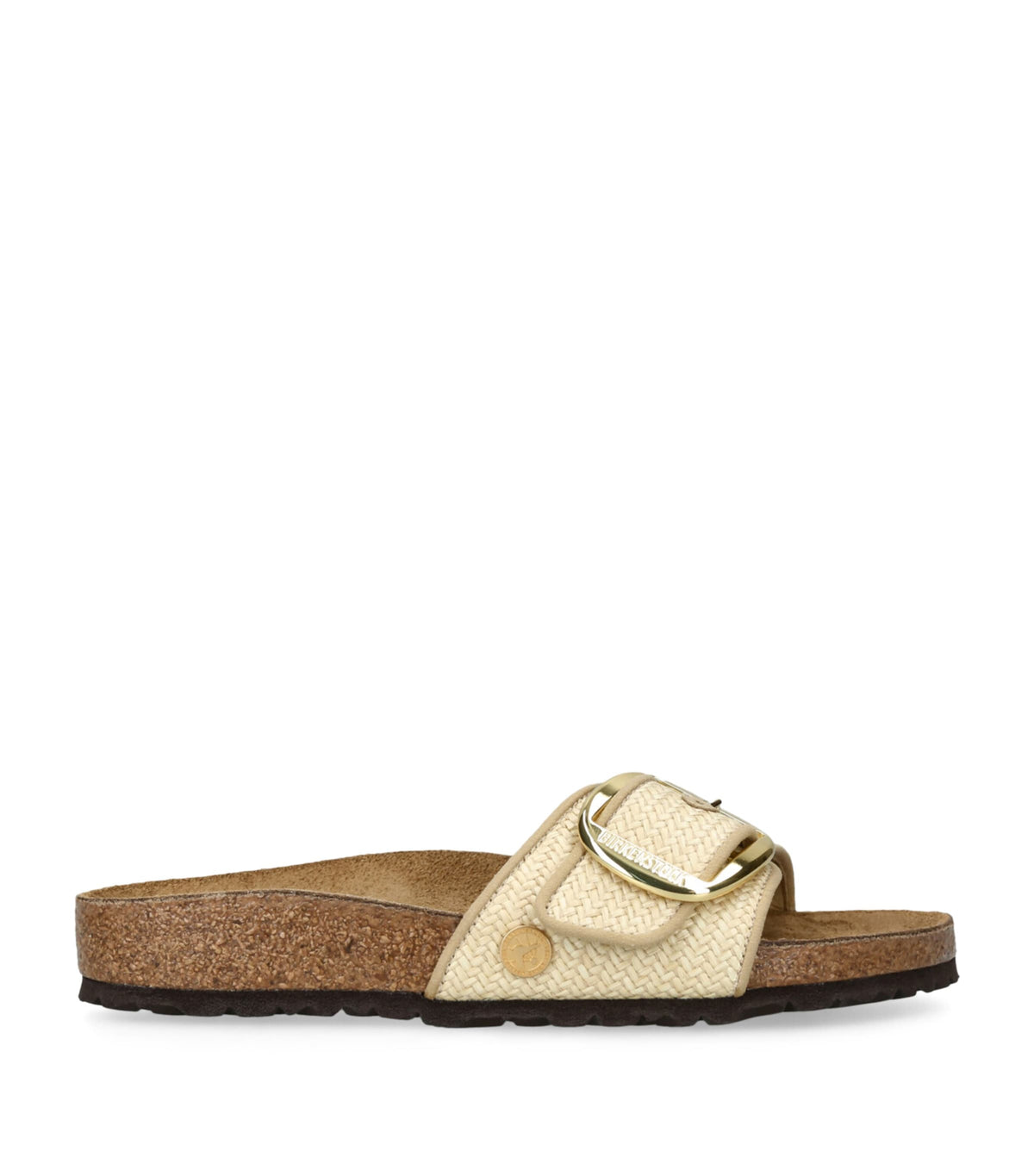 Birkenstock Raffia Madrid Big Buckle Sandals (Narrow Fit)