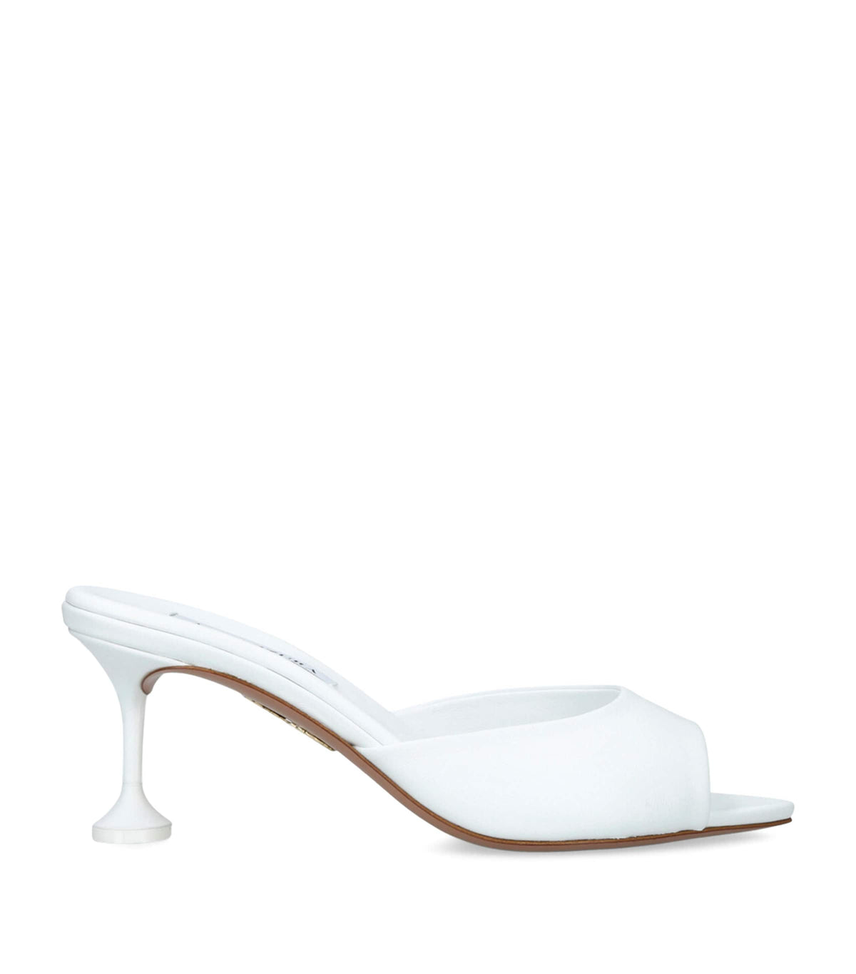 Aquazzura Leather Bisous Mules 65