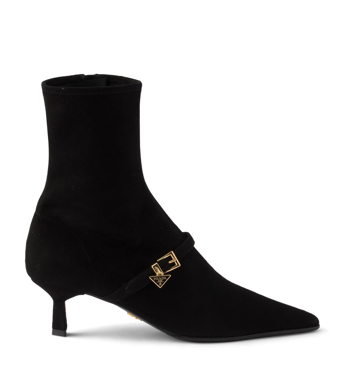 Prada Suede Stretch Heeled Boots 55