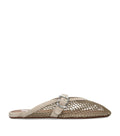Alaïa Suede Fishnet Mules