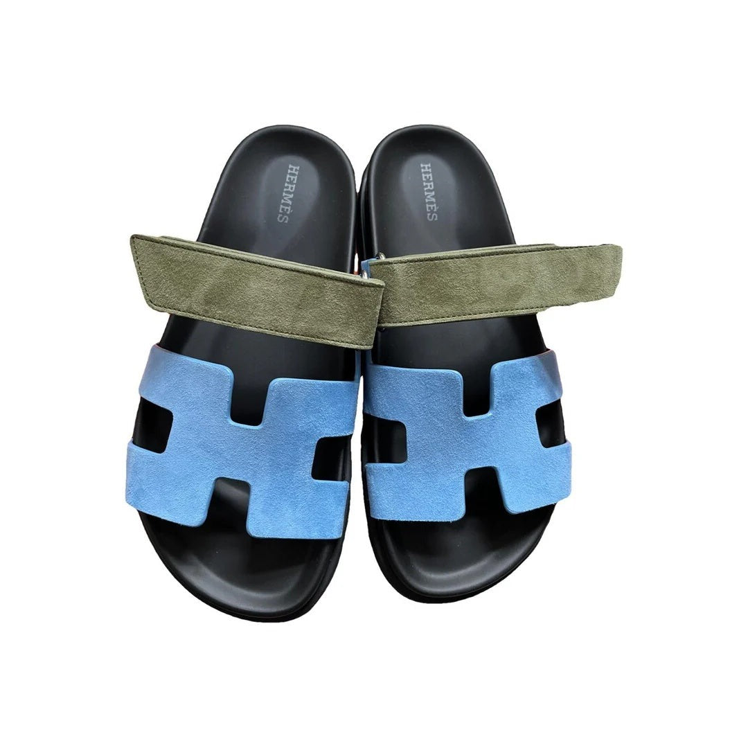 Hermès Chypre Sandal - Blue/Green