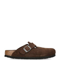 Birkenstock Suede Boston Clogs (Narrow Fit)
