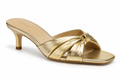 CASSIELA GOLD SCRUNCH HEEL