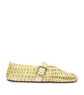 Alaïa Leather Braided Ballerina Flats