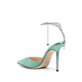 Jimmy Choo Saeda Pointed-Toe Pumps - Green/Teal