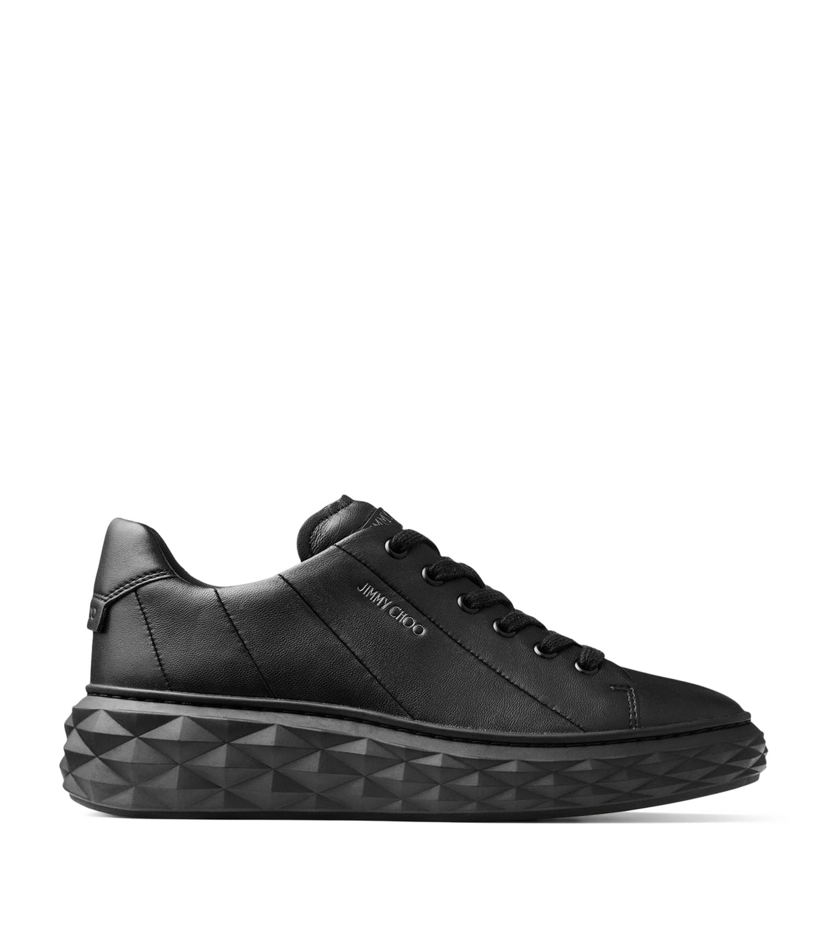 Jimmy Choo Diamond Light Maxi Leather Sneakers