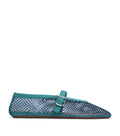 Alaïa Mesh Embellished Ballet Flats