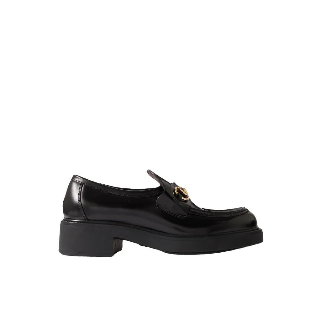 Gucci Horsebit-Embellished Webbing-Trimmed Suede Loafers - Black
