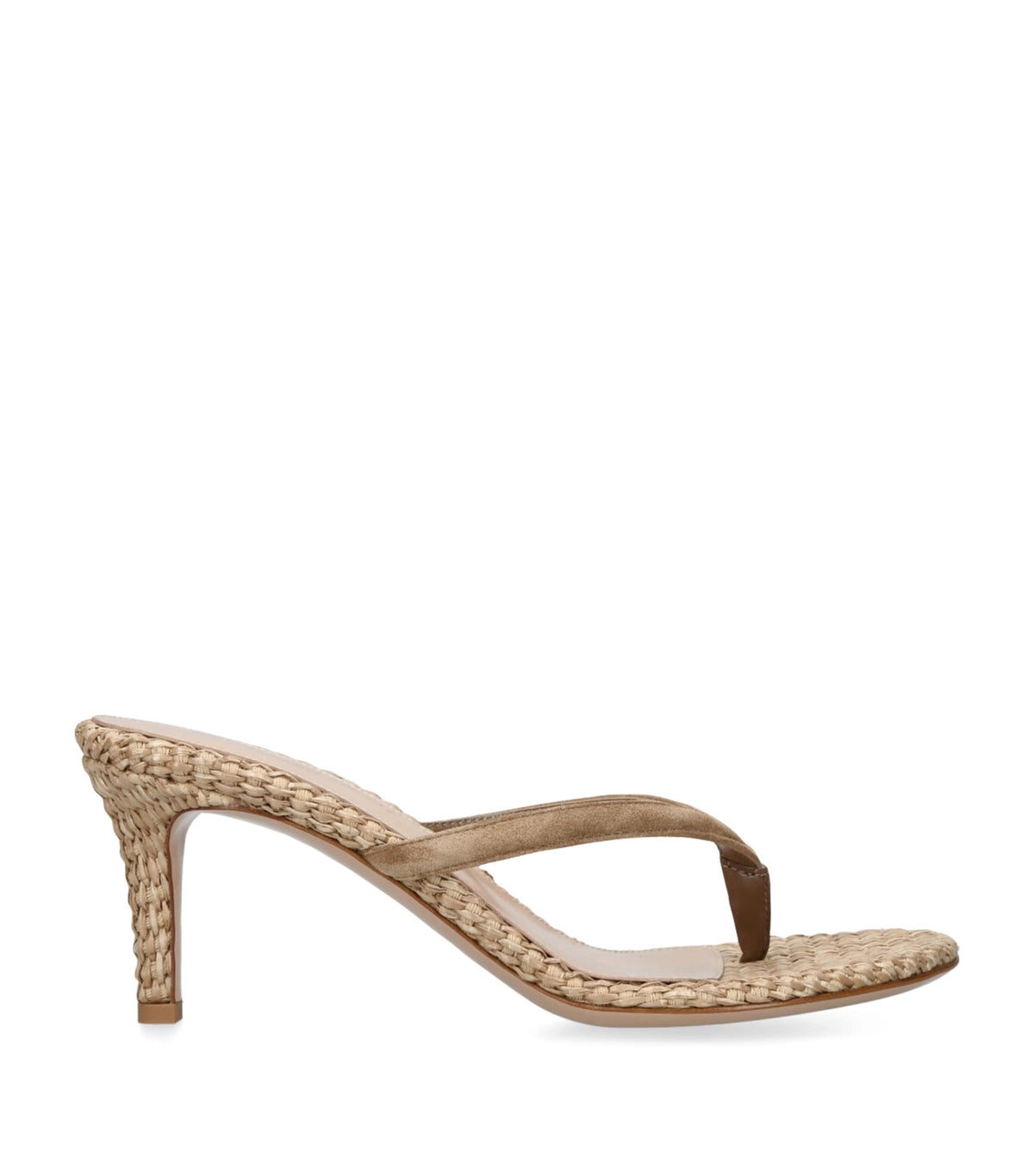 Gianvito Rossi Raffia Calypso Thong Sandals 45