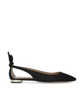 Aquazzura Suede Bow Tie Ballet Flats
