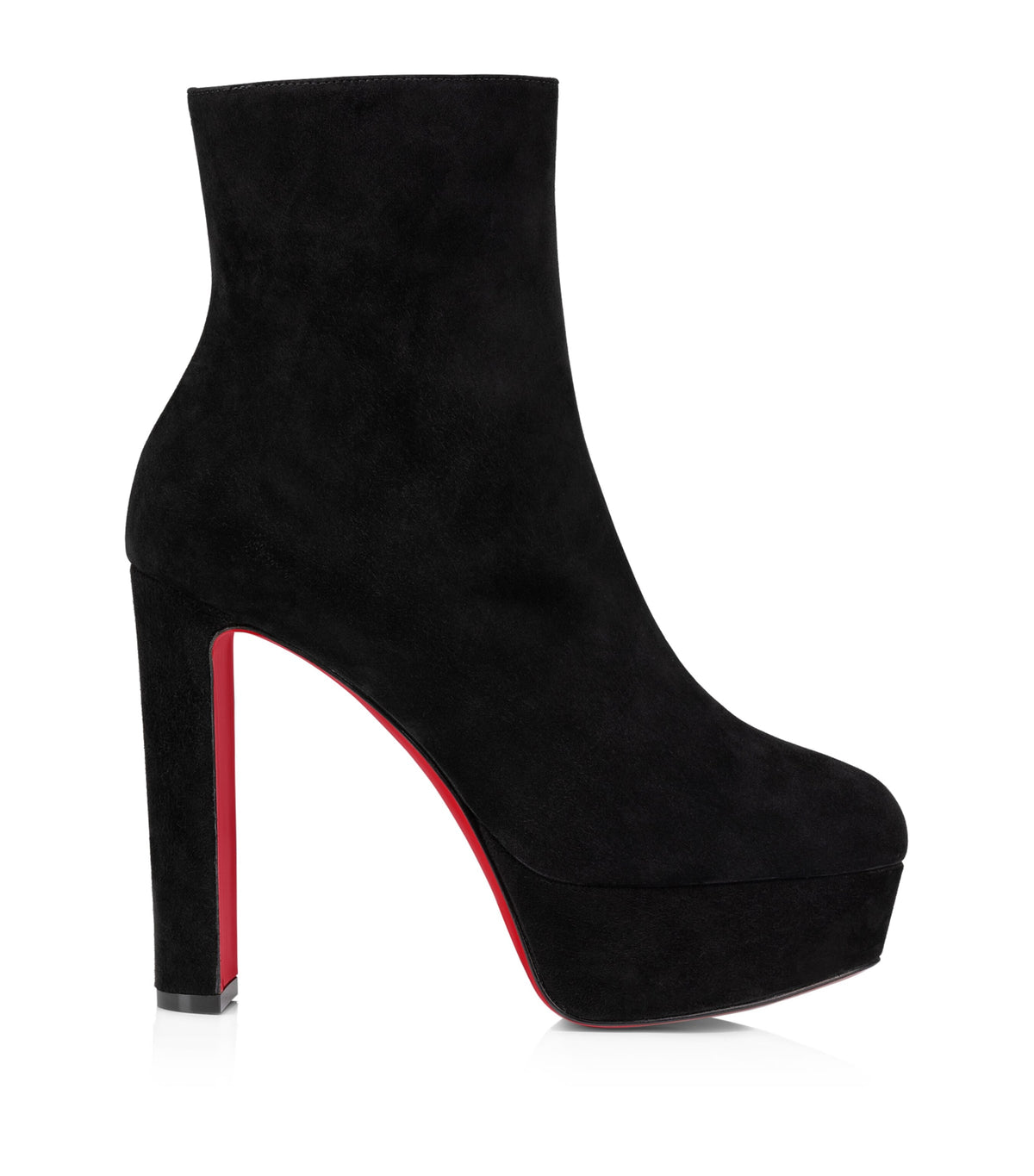 Christian Louboutin Loo Booty Suede Platform Boots 130