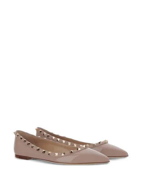 Valentino Garavani patent Rockstud ballet flat