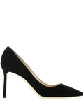 Jimmy Choo Romy 85 black suede pointed pumps