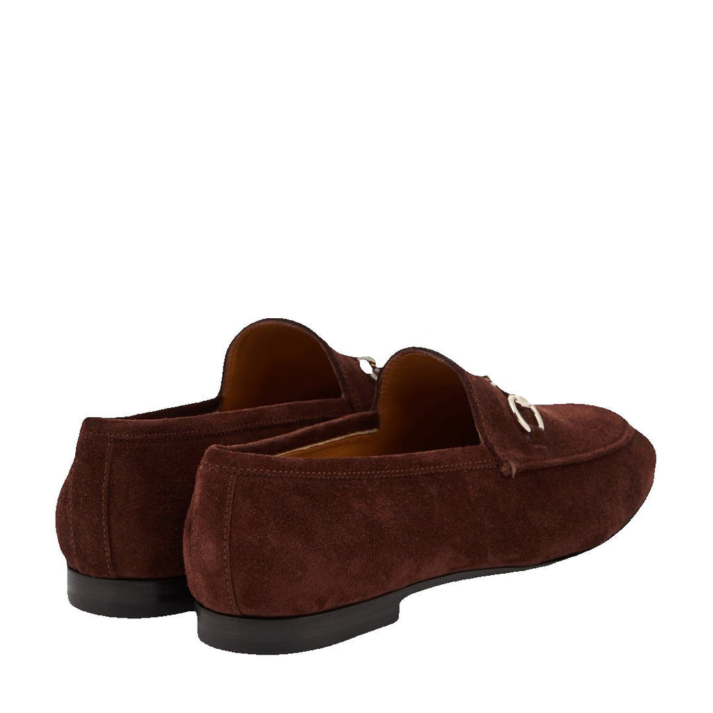 Gucci Jordaan Horsebit Loafers - Brown
