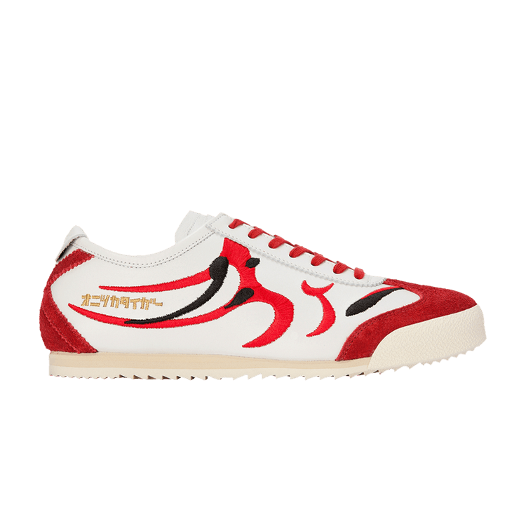Onitsuka Tiger Wmns Mexico 66 Deluxe "Kumadori - White Classic Red" sneakers