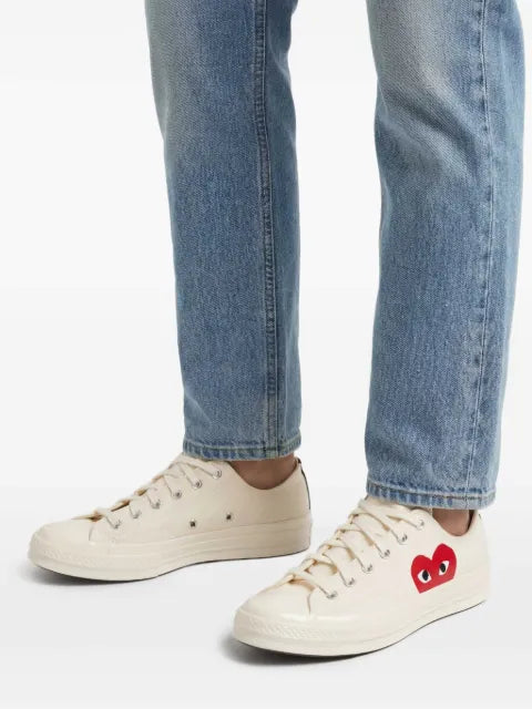 Comme Des Garçons Play x Converse heart logo canvas sneakers