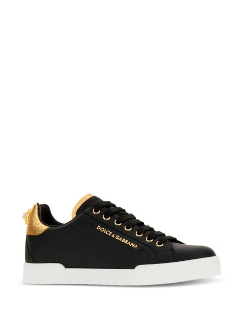 Dolce & Gabbana Portofino sneakers in nappa calfskin with lettering