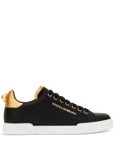 Dolce & Gabbana Portofino sneakers in nappa calfskin with lettering