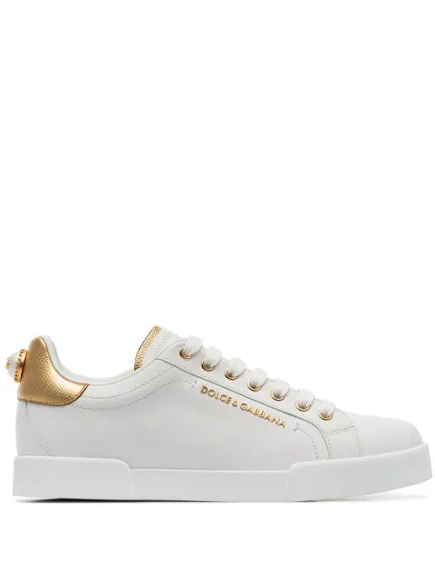 Dolce & Gabbana Portofino sneakers in nappa calfskin with lettering