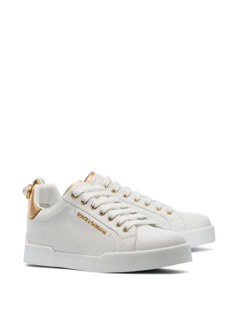 Dolce & Gabbana Portofino sneakers in nappa calfskin with lettering