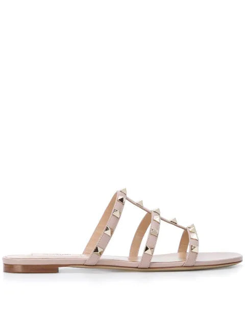 Valentino Garavani Rockstud flat slide sandal