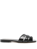 Saint Laurent Tribute leather flat sandals