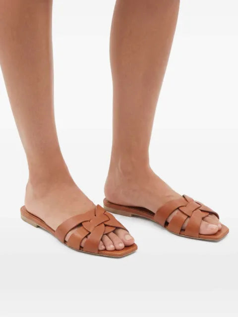 Saint Laurent Tribute leather sandals