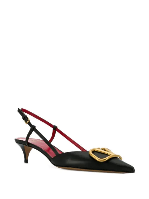 Valentino Garavani VLogo signature calfskin slingback pump 40mm / 16 in