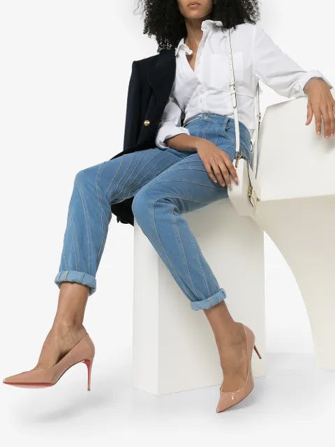 Christian Louboutin Kate pointed-toe patent-leather pumps