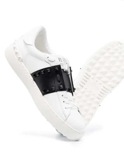 Valentino Garavani Rockstud Untitled sneaker in calfskin leather with tonal studs