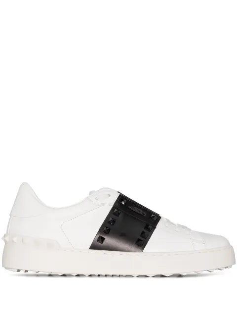 Valentino Garavani Rockstud Untitled sneaker in calfskin leather with tonal studs