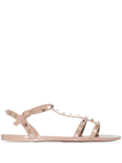 Valentino Garavani Rockstud flat rubber sandal