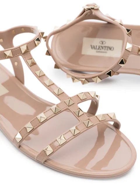 Valentino Garavani Rockstud flat rubber sandal