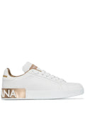 Dolce & Gabbana Portofino logo-plaque leather sneakers