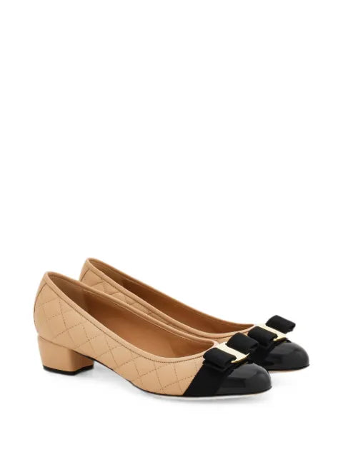Ferragamo quilted Vara pumps