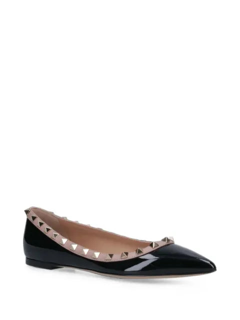 Valentino Garavani patent Rockstud ballet flats