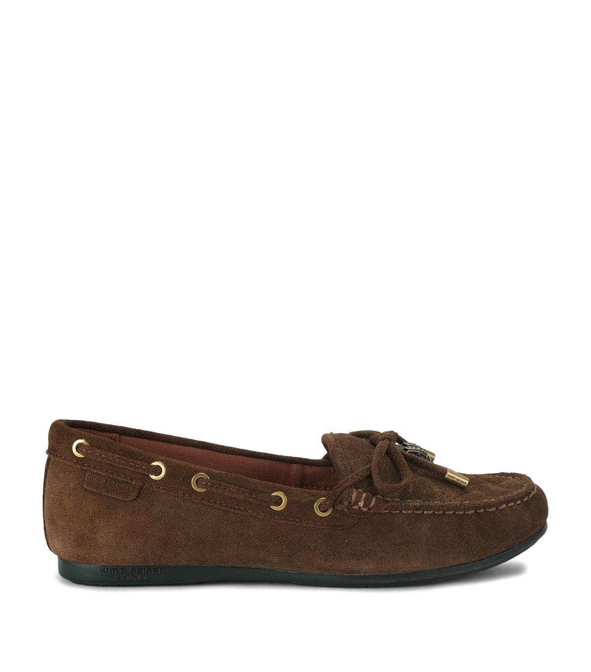 Kurt Geiger London Suede Eagle Moccasins