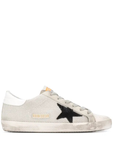 Golden Goose Super-Star trainers in leather with black star