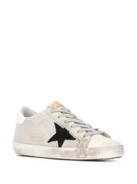 Golden Goose Super-Star trainers in leather with black star