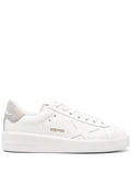 Golden Goose Purestar trainerss with glittery silver heel tab