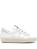Golden Goose Hi Star trainers with star and metallic silver heel