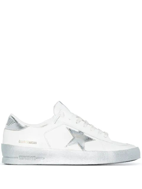 Golden Goose Stardan sneakers with metallic leather star and heel tab