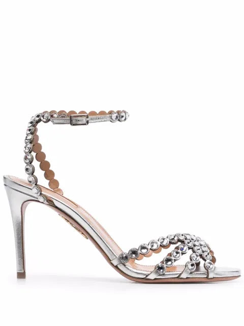 Aquazzura crystal-embellished Tequila sandals