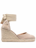 Castañer Carina lace-up wedge-heel espadrilles
