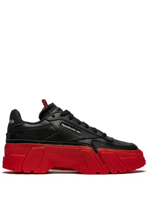 Reebok x Cardi B Club C "Black/Red" sneakers