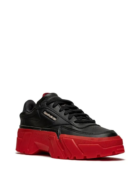 Reebok x Cardi B Club C "Black/Red" sneakers